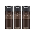 David Beckham Intimately Beckham Deodorant Anti-Perspirant Body Spray for Men 150 ml 3 Pack