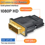 Adaptateur de câble compatible DVI vers HDMI,connecteur bidirectionnel mâle vers femelle,convertisseur pour PS3,budgétaire,ordinateur portable,TV Box,1080P - Type DVI to HD-< =0.5m #A