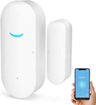 WiFi Door and Window Sensors,Tuya Smart Alarm with Free Notification APP Control