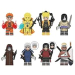 8 st Anime Naruto Mini Action Figur Leksak, Byggkloss Leksaker Samling Set För Festpresenter, Fans Gi Db Shaped C