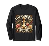 M456 Chess Chessmen Chessboxing Queen Chess Player Gifts Long Sleeve T-Shirt