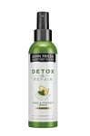 John Frieda Détox & Repair Care & Heat Protect Spray pour Cheveux Secs/Tendus/Abîmés à l'Huile d'Avocat/Thé Vert, 200 ml