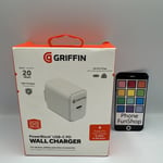 Griffin PowerBlock USB-C PD 20W Mobile Phone Charger iPhone 15/16 Brand New