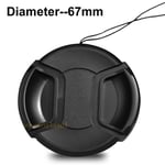 67mm Lens Cap Cover Snap-on for Canon EF Lenses including free Lens Cap Holder