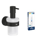 Lot de GROHE Start Distributeur Savon, Noir Mat, 411952430 + Kit colle QuickGlue A1, 41127000