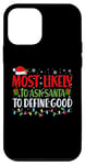 Coque pour iPhone 12 mini Plus susceptible de demander au Père Noël de définir une bonne correspondance familiale de Noël