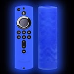 Remote Control Protective Cover, Protective Case 5.9 Inch Soft Silicone Cover Skin Replacement Anti-Slip, for Fire TV Stick 4K Fire TV 3rd Generation Fire TV Cube Remote Control, Blue