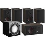 Dali Opticon 1 MK2 5.1 Home Cinema Speaker Package - Tobacco Oak