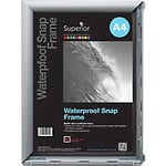 Seco A4 Snap Frame Silver Aluminium WPASNF4-SV 26 (W) x 2.1 (D) x 35 (H) cm