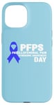 Coque pour iPhone 15 Blue Ribbon PFPS Journée de sensibilisation au syndrome de la douleur fémorale rotulienne