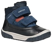 Geox B OMAR BOY WPF C Ankle Boot, Black/Navy, 10 UK Child