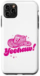 Coque pour iPhone 11 Pro Max Disco Cowboy "Yeehaw" Western Country Space Cowgirl