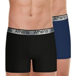 Athena Homme Adjust sous-vêtement, Noir/Bleu, M EU