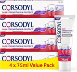 Corsodyl Gum Strengthen & Protect Toothpaste with Hyaluronic Acid, Whitening, 7