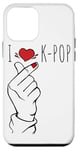 Coque pour iPhone 12 mini C ur de doigt coréen mignon - Doigt K-Pop - Pop coréenne