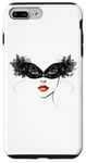 Coque pour iPhone 7 Plus/8 Plus Masque vénitien, joli visage, femme, Venise, Italie