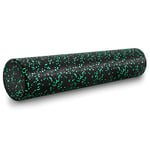 ProsourceFit High Density Foam Rollers 36 - inches long, Firm Full Body Athletic Massage Tool for Back Stretching, Yoga, Pilates, Post Workout Muscle Recuperation, Black/Green