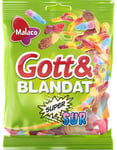 Godt og Blandet Supersur - Forskjellige Sure Vingummibiter 130 gram