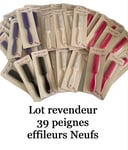 Lot revendeur 39 PEIGNES RASOIRS / EFFILEURS  - NEUFS SOUS BLISTER - POP SHOP