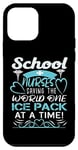 Coque pour iPhone 12 mini School Nurses Saving The World One Ice Pack At A Time