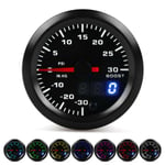 2 tum/52 mm Universal 7 Färger LED Turbo Boostmätare PSI Tryckmätare Digital Display Peka