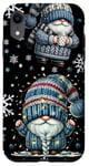 Coque pour iPhone XR Blue Snowflake Pattern For Women & Men Funny Christmas Gnome