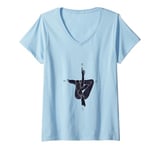 Womens Human Compass – The body’s guide V-Neck T-Shirt