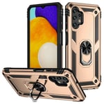 Samsung Galaxy A13 4G      Military Armour Ring Case    Gold