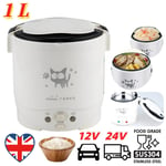 Mini 1L Electric Rice Cooker Soup Pot Portable for Camping Travel RV (220V) UK