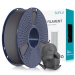 SUNLU Filament PLA Matte 1.75mm, Filament pour Imprimante 3D avec Surface Mate,Neatly Wound Filament, Facile à Utiliser, Bobine de 1kg(2.2lbs) Filament PLA pour Imprimantes 3D FDM, Gris Mat