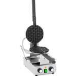 Gaufrier Électrique Professionnel Bubble Waffle Machine à Gaufres 1 400w Inox Al