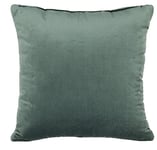 Coussin canape 40 x 40 cm, Vert-Bleu - Coussin décoratif en Tissu Velours avec Rembourrage Doux - pour la Decoration salon, Deco Chambre à Coucher, du Decoration Bureau, Deco Maison