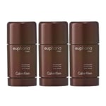 3-pack Calvin Klein Euphoria For Men Deostick 75ml