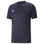 PUMA Trenings T-skjorte Teamglory - Navy, størrelse Large