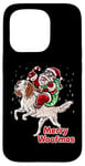 iPhone 15 Pro English Setter Santa Claus Christmas Dog Merry Woofmas Dogs Case