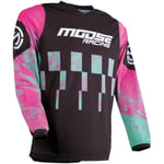 Crosströja moose racing - Qualifier svart rosa tröja xxxxxl polyester