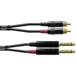 CORDIAL CABLES Câble audio double jack mono/Rca 3 m CÂBLES AUDIO Essentials Jack