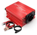 Convertisseur 500W 12V 220V Convertisseur de Tension Double USB Power Inverter DC 12V AC 230V, Onduleur Transformateur avec Allume Cigare Prise Electrique