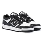 New Balance Unisex 480 White/Black Trainers material_leather1 - Size UK 3.5