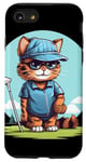 Coque pour iPhone SE (2020) / 7 / 8 Sport de golf amusant avec ce costume de chat amusant