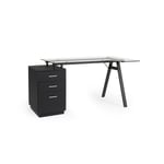 Bureau d'angle C-noir 150,5x80x75