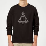 Harry Potter Deathly Hallows Sweatshirt - Black - XXL