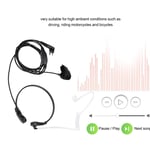 Throat Mic Earpiece Microphone Headset For 2 Way Radio Gp300 Walkie Talkie A MPF