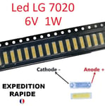 5 LED TV screen repair Backlight Lamp Beads Cold White LG 1W 6V 7020