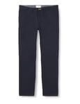 GANT Men's Slim Twill Chinos Dress Pants, Navy, 34 W/36 L