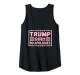 Womens Donald Trump Girl No Apologies Election 2024, Womens Trump Tank Top