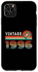 Coque pour iPhone 11 Pro Max Vintage 1996 Anniversaire Rétro Cassette Tape 28 Ans Cadeaux