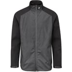 Farah Boyd Golf Mens Waterproof Jacket with Logo and Adjustable Hem Cord - Black