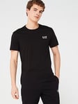 EA7 Emporio Armani Core ID Logo T-Shirt - Black, Black, Size L, Men
