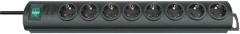 Brennenstuhl – Power strip, 8xCEE 7/3, 1xCEE 7/7, switch, increased touch protection, 2m cable, bl